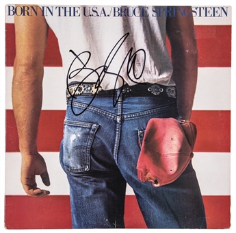 Bruce Springsteen Signed Born In The USA Vinyl Album Cover (JSA)